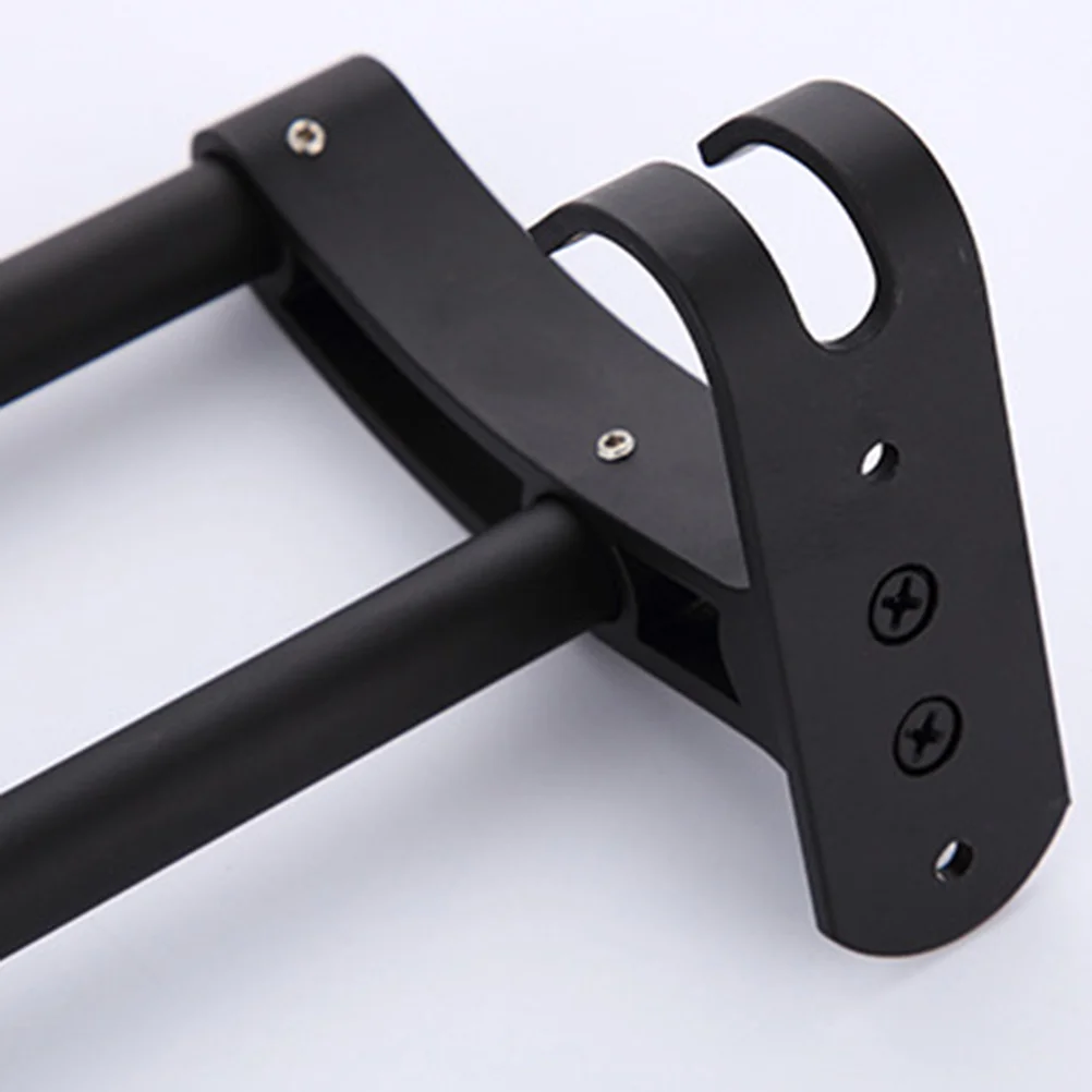 

Двухъярусная настенная вешалка для полотенец из черного алюминия, для ванной и кухни, устойчивая к ржавчине и коррозии