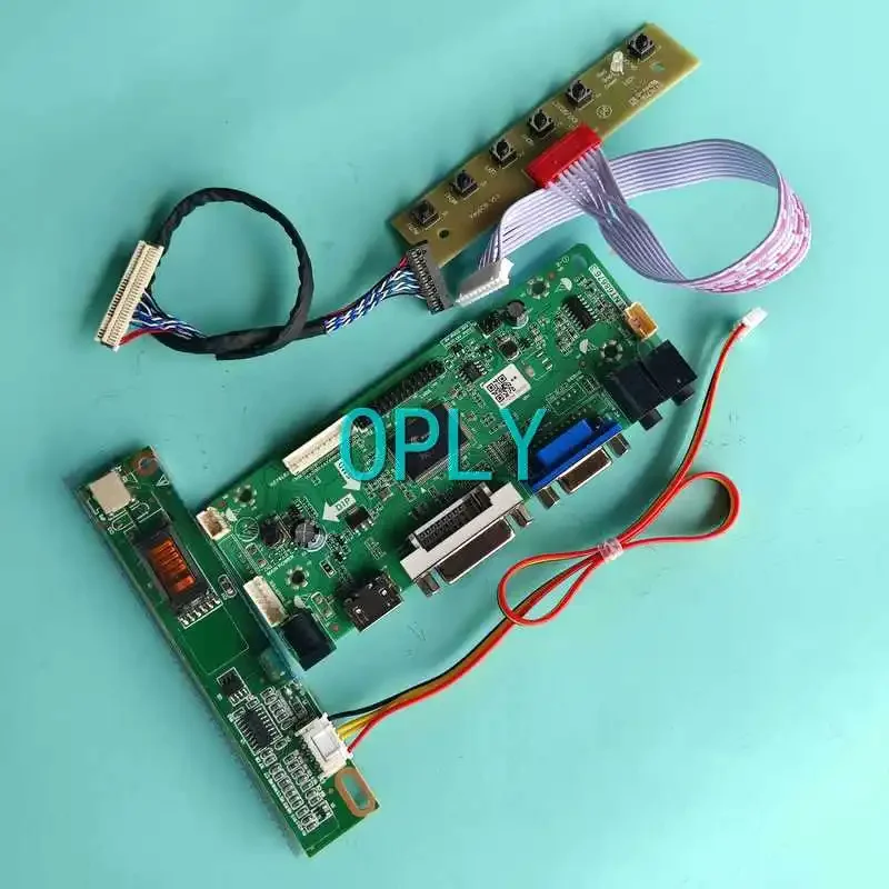 

Driver Controller Board Fit B141EW03 B141EW04 LCD Display Panel 14.1" 30 Pin LVDS DIY Kit VGA DVI HDMI-Compatible 1CCFL 1280*800