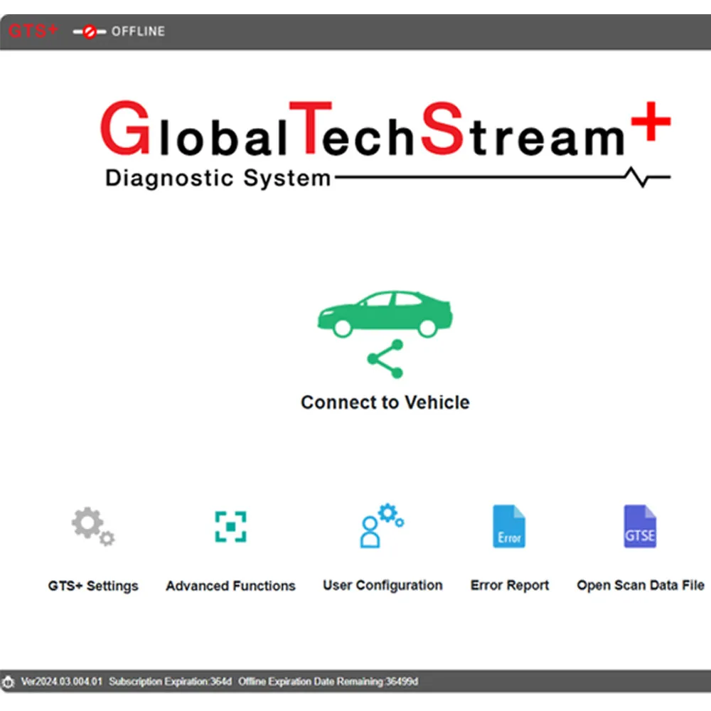 2025 Cars GTS+ Global Techstream+ V2024.3 One Year for Toyota/Lexus Update of Techstream V18.00.008 Diagnostic work with J2534