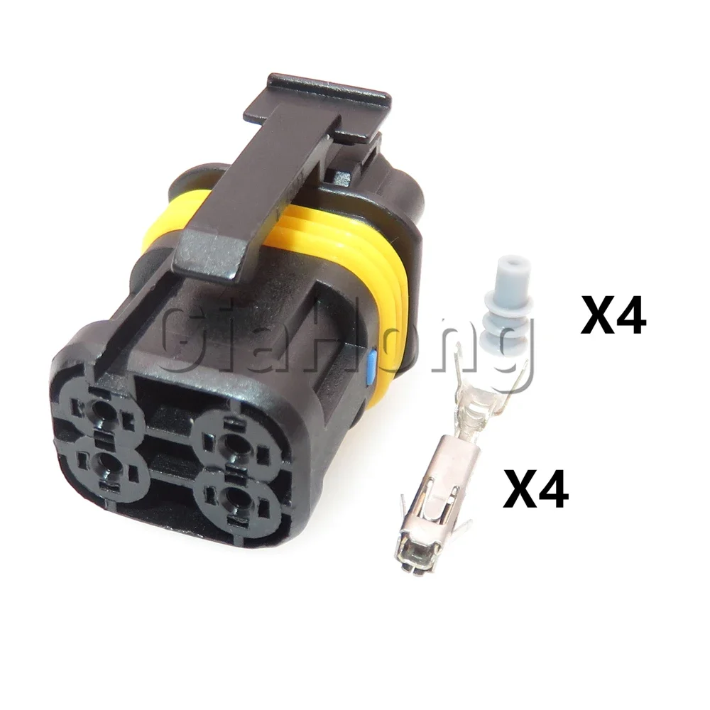 1 Set 4 Ways 18165000002 18165000002 Car Starting Relay Connector AC Assembly Auto Electric Jet Motor Wire Cable Sockets