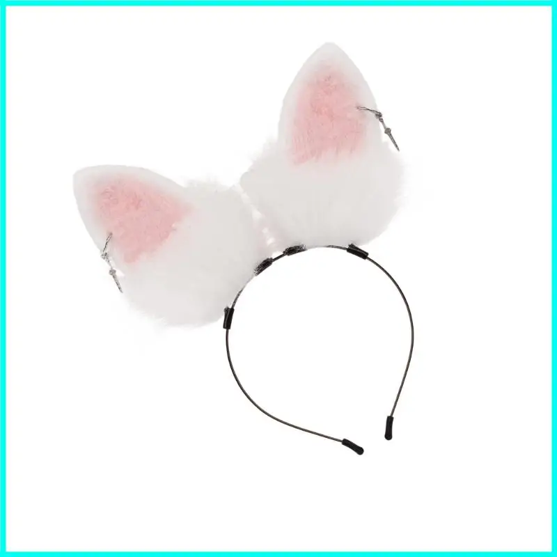 Coelhos orelhas headbands orelhas coelho peludo bandana festa halloween baile cosplay traje acessórios para o cabelo