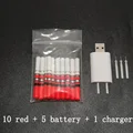 red and 1 charger