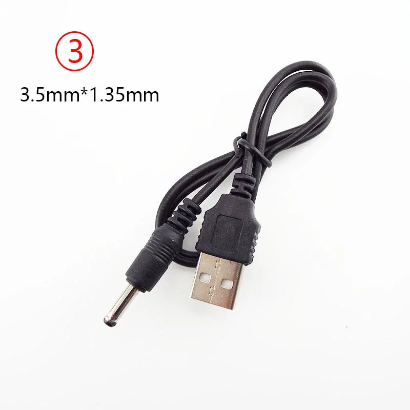 USB tipo A maschio A DC 5.5 2.1 2.5 2.0 3.5x1.35 4.0x1.7mm mini 5pin spina di alimentazione Jack estendere il connettore del cavo di ricarica K5