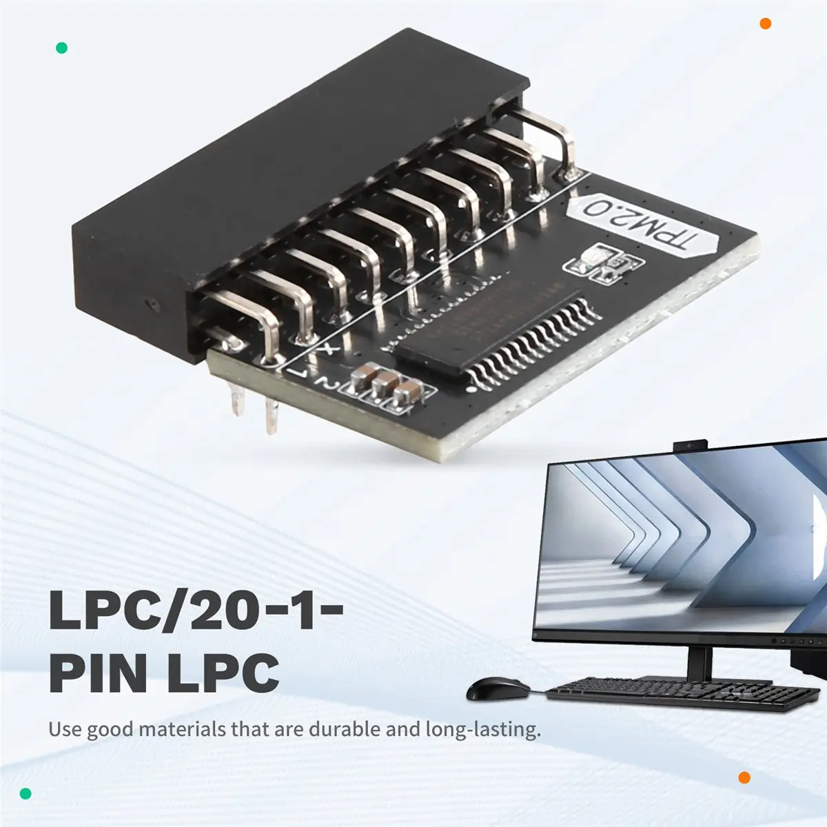 TPM2.0 Module for 20 Pin / 20 Pin LPC TPM Security Module LPC Module for Win11 Module 20 Pin