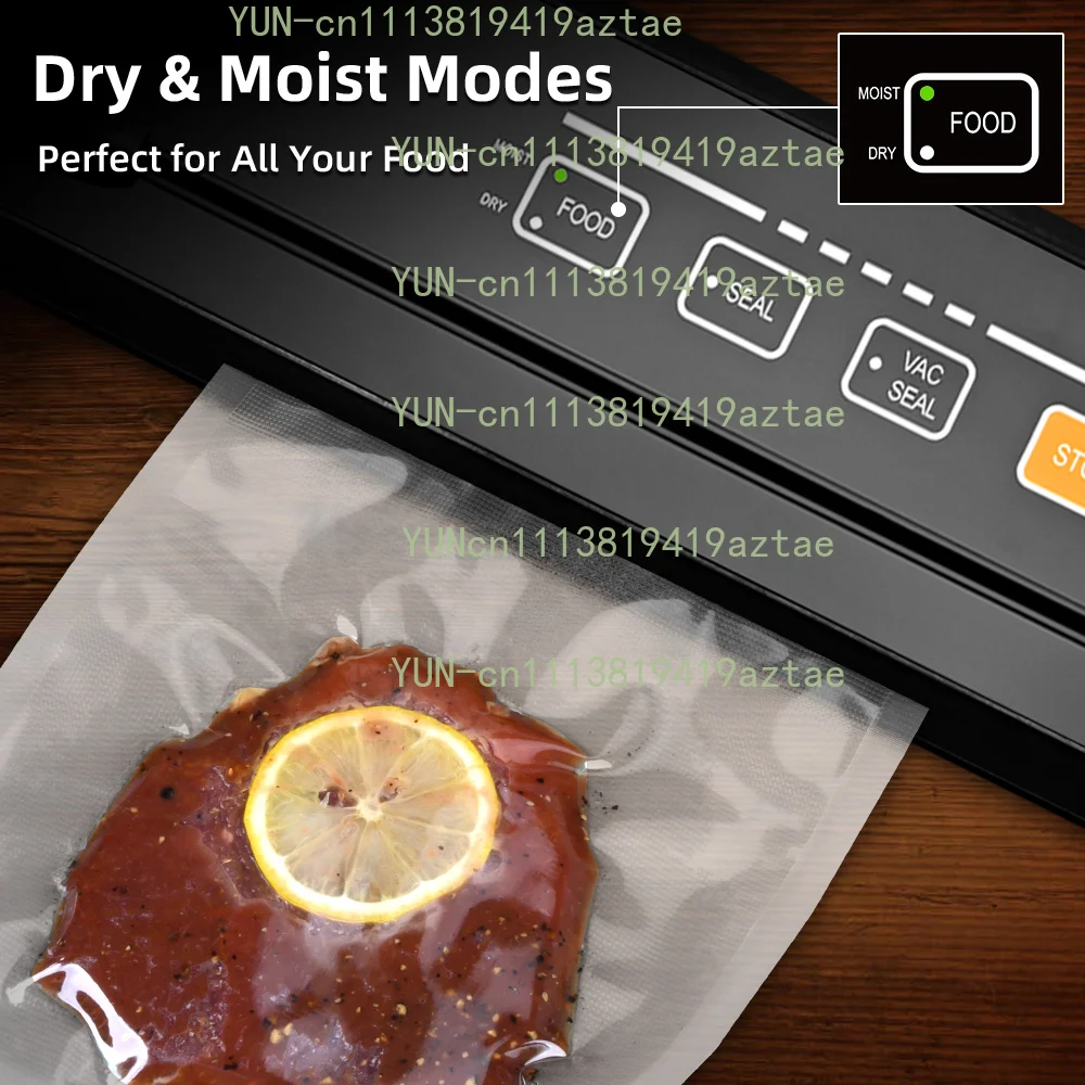 Kitchen Vacuum Sealer Machine For Dry Moist Food Built-In Cutter 10 Vacuum Bags For Household Cambodia Food Vacuum Packing