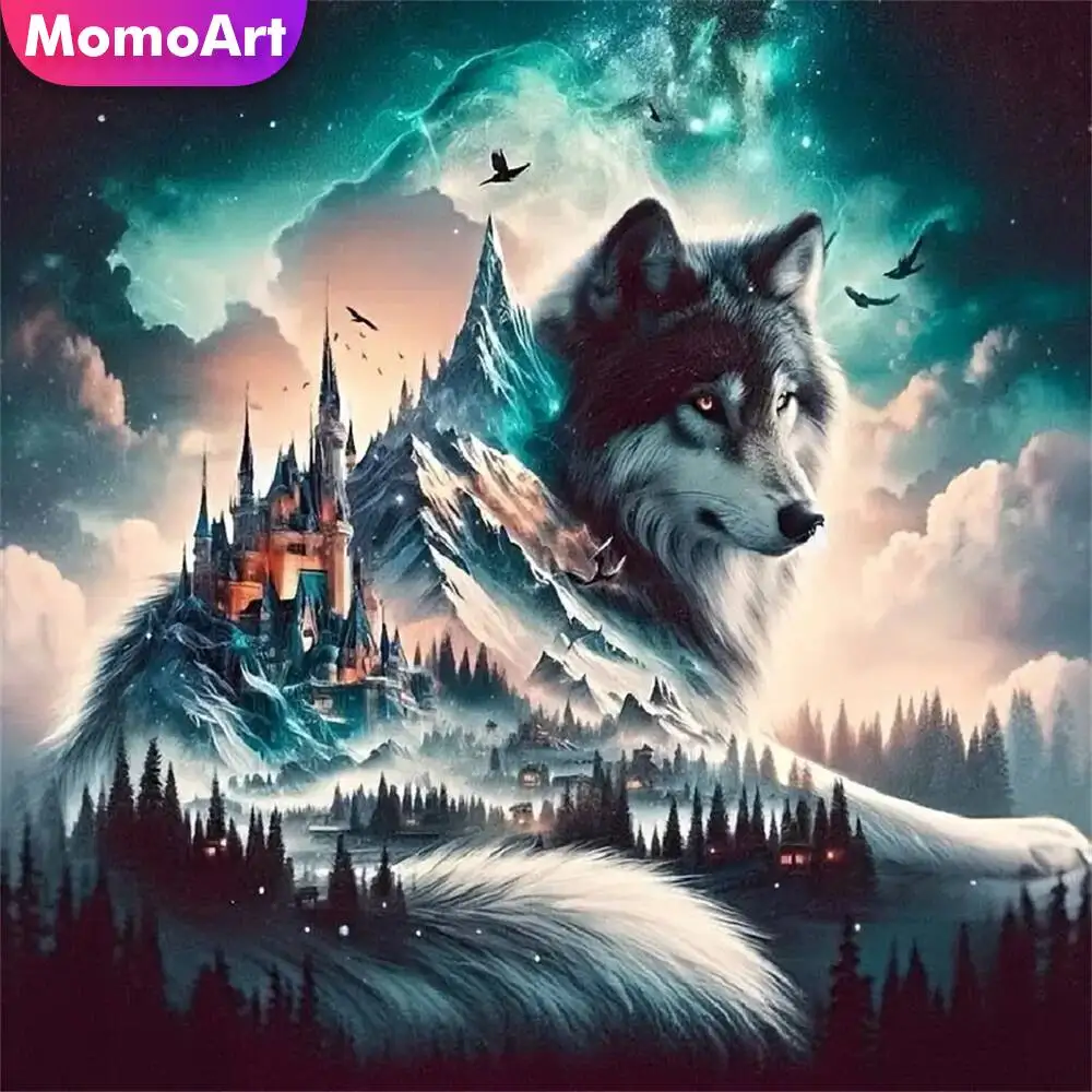Momoart Bär Diamant Mosaik Tier voller Runde Diamant Malerei Mond Stickerei neue Ankunft handgemachte Hobby