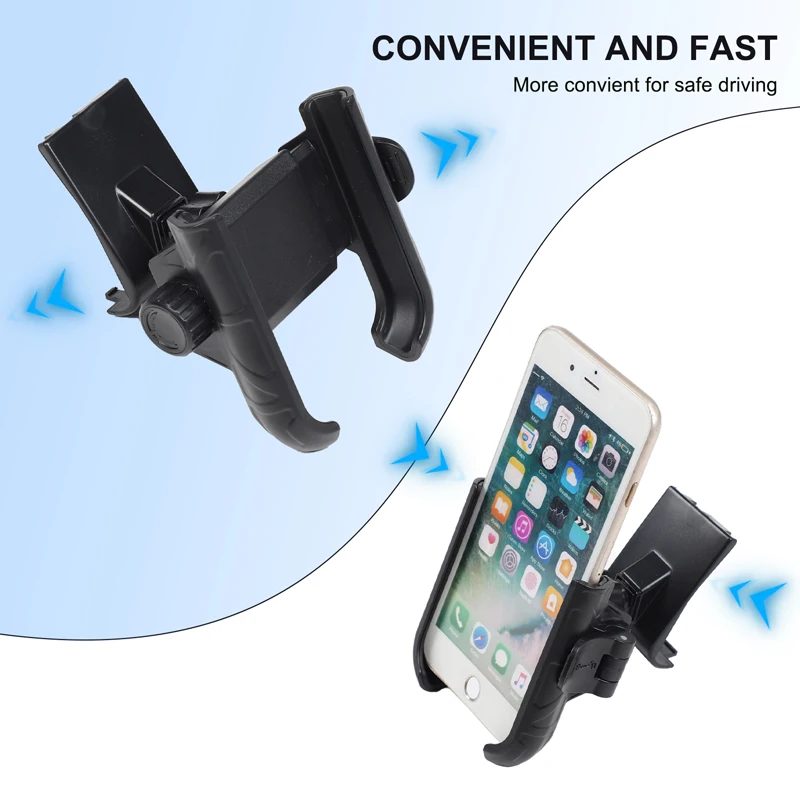 For Toyota RAV4 2013-2019 ABS Black Car Central Console Mobile Phone Holder GPS Navigation Bracket Trim Interior Car Accessories 4