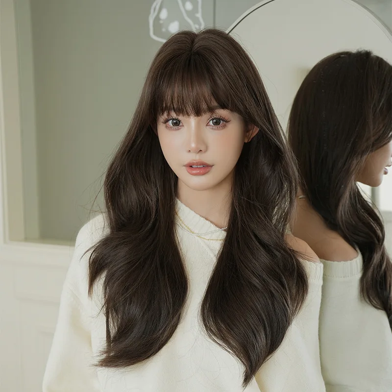 

Синтетические парики для женщин - полный комплект с реалистичными химически обработанными волосами, крупными волнами и естественно пышным длинным кудрявым причесом.