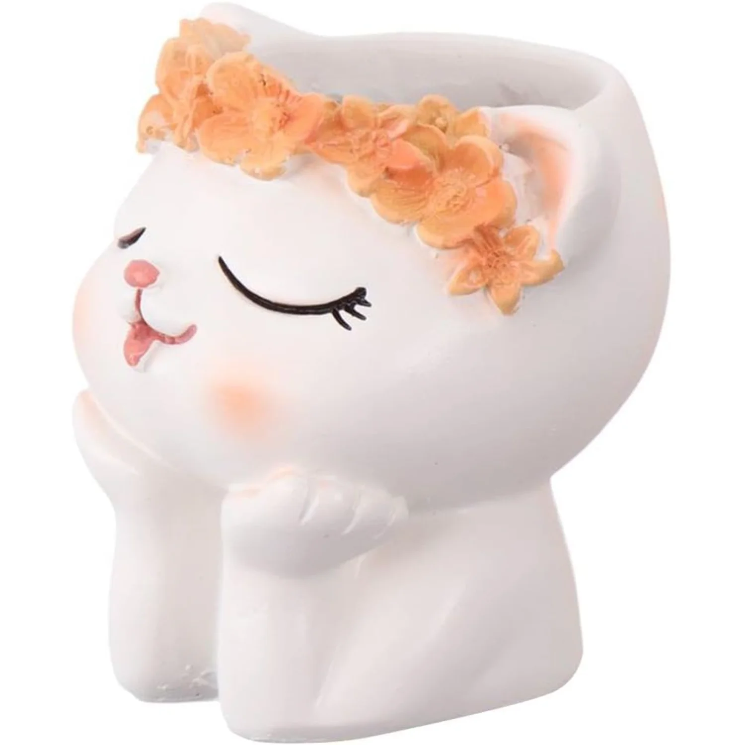 Desktop Pen Holder,Resin Pen Container,  Desktop Decoration, Handmade Flower Pen Container,Desk Organizer Accessory