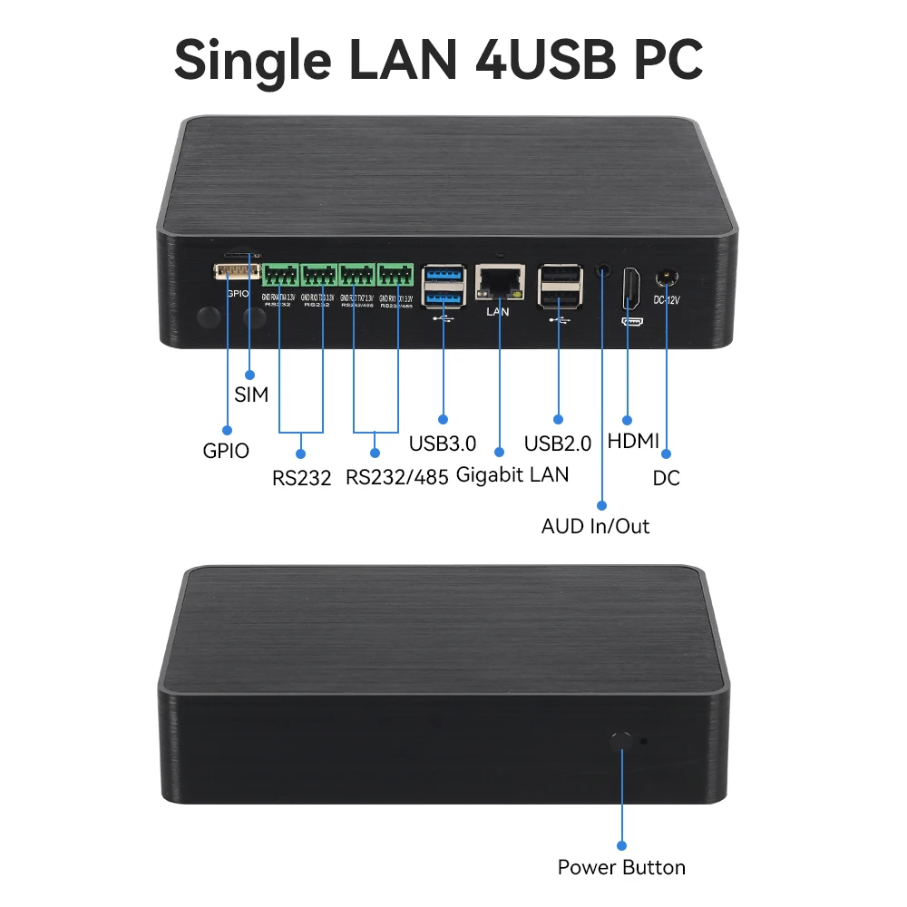 MINI LCD Android11 eDP RK3568 Camera Extension 1*RJ45/2*RJ45 LAN 4*COM(2*RS232 2*RS485) 4K 60fps output Bluetooth COMPUTER PC