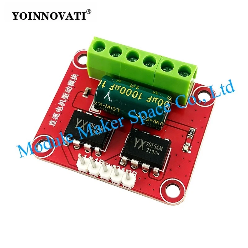 2-Channel DC Motor Driver Module DC Dual-Birectional Motor Drive Controller 3-13V 6A for DIY Robotics/Arduino/Smart Car