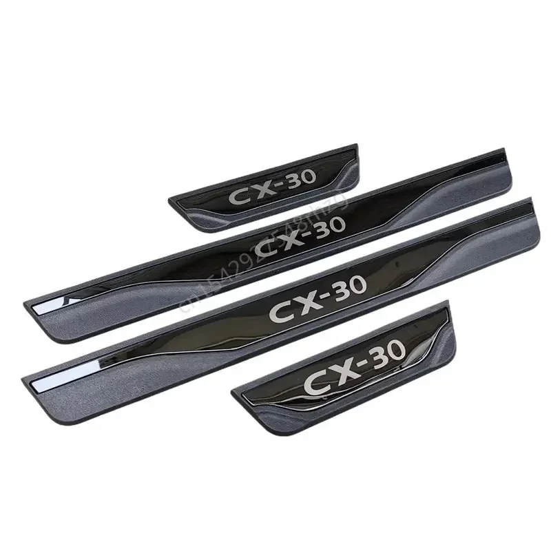 

For Mazda CX30 CX-30 2020 20212022 ABS Door Sill Scuff Plate Trim Welcome Pedal Protector Accessories Car styling Beautiful