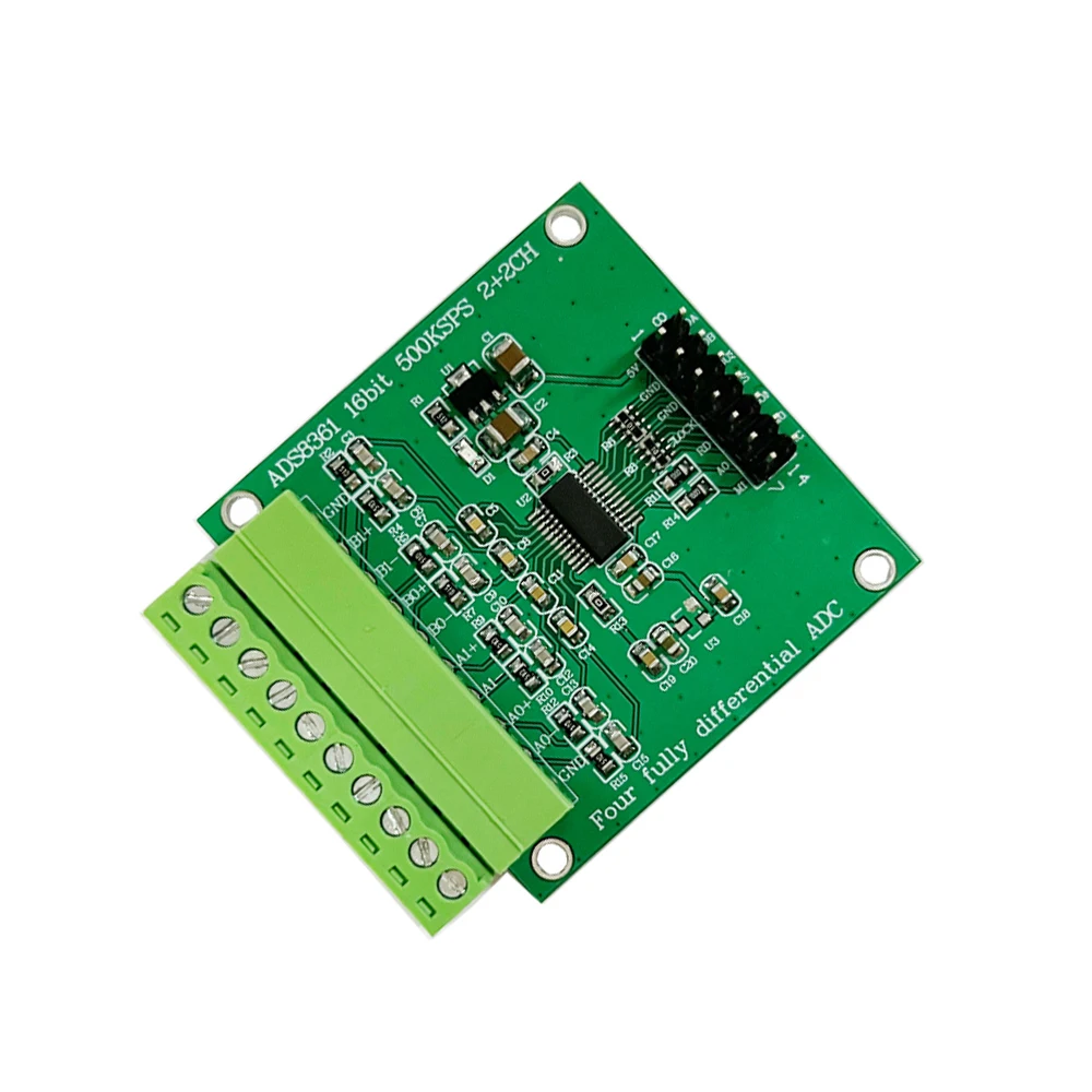 

ADS8361 Data Acquisition Module 16-bit ADC Analog To Digital Converter 500KSPS 4-Channel Fully Differential With Main Control Bo