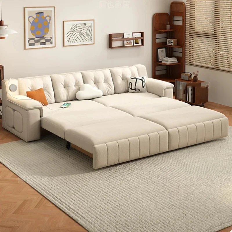 Multifunctional Folding Sofa Bed Living Room Lounger Elegant Modern Sofas Relaxing Design Divani Da Soggiorno Home Furniture