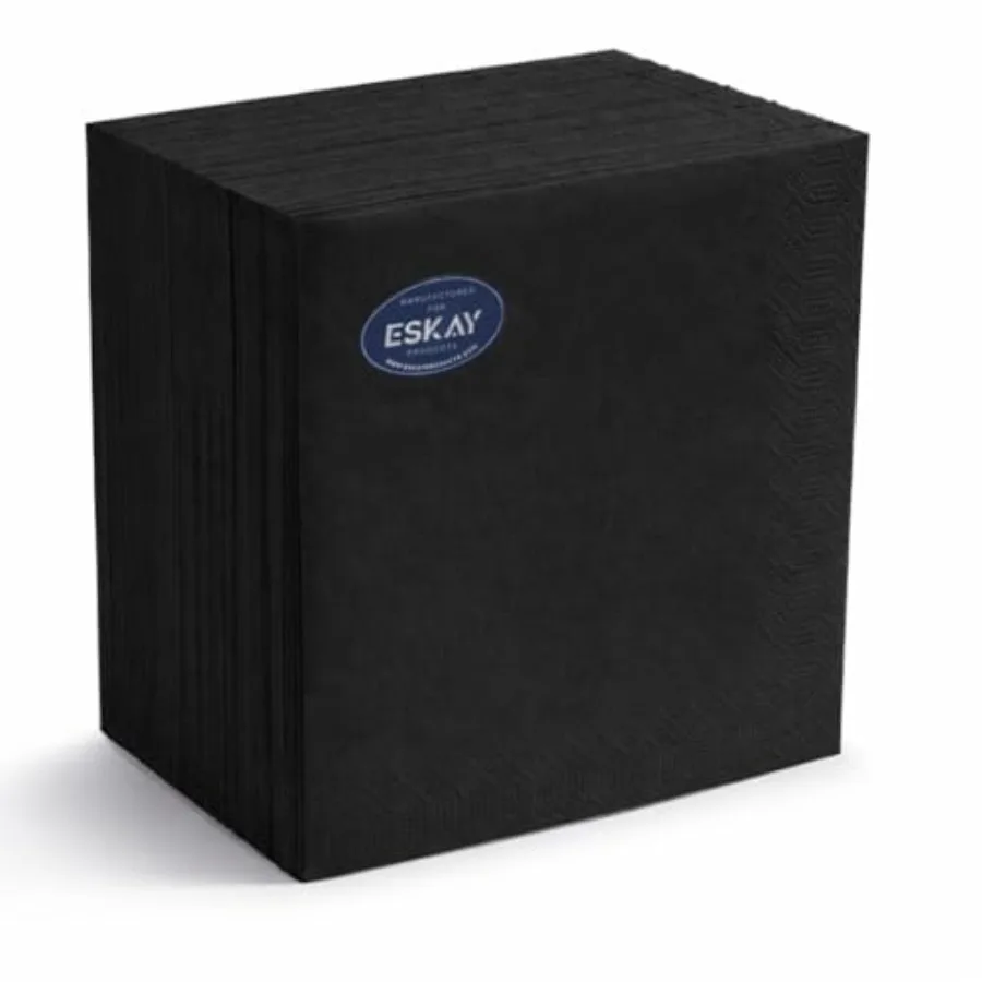 Dinner Napkins, 3-Ply, 125 Count Premium Disposable Paper Napkins for Parties, Weddings, Restaurants, Bars and Events, European