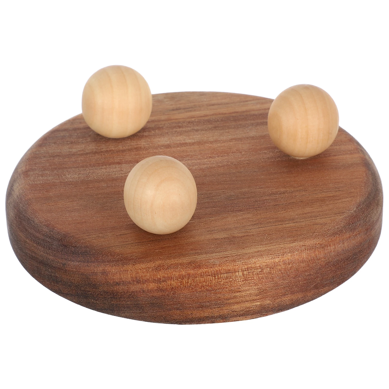 

Wooden Dessert Plate Tray Round Brown Pallets Kitchen Serving Appetizer Platter