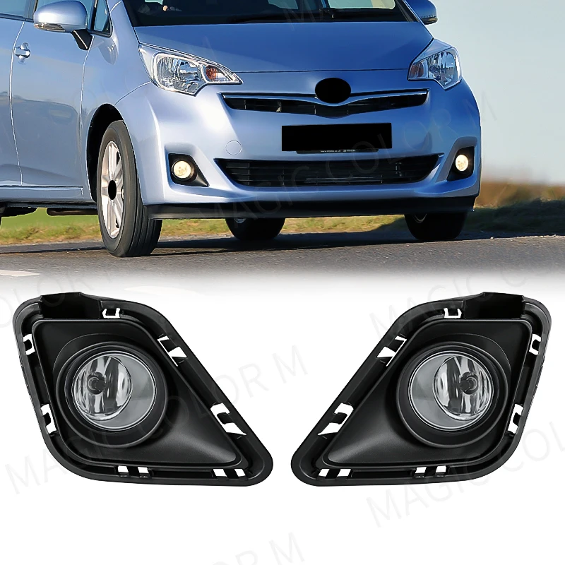 Led Fog Lamp For Toyota Ractis 2010 2011 2012 2013 2014 Auto Bumper Front Light Head Lamp Replacement Cover Car Accessories 12V