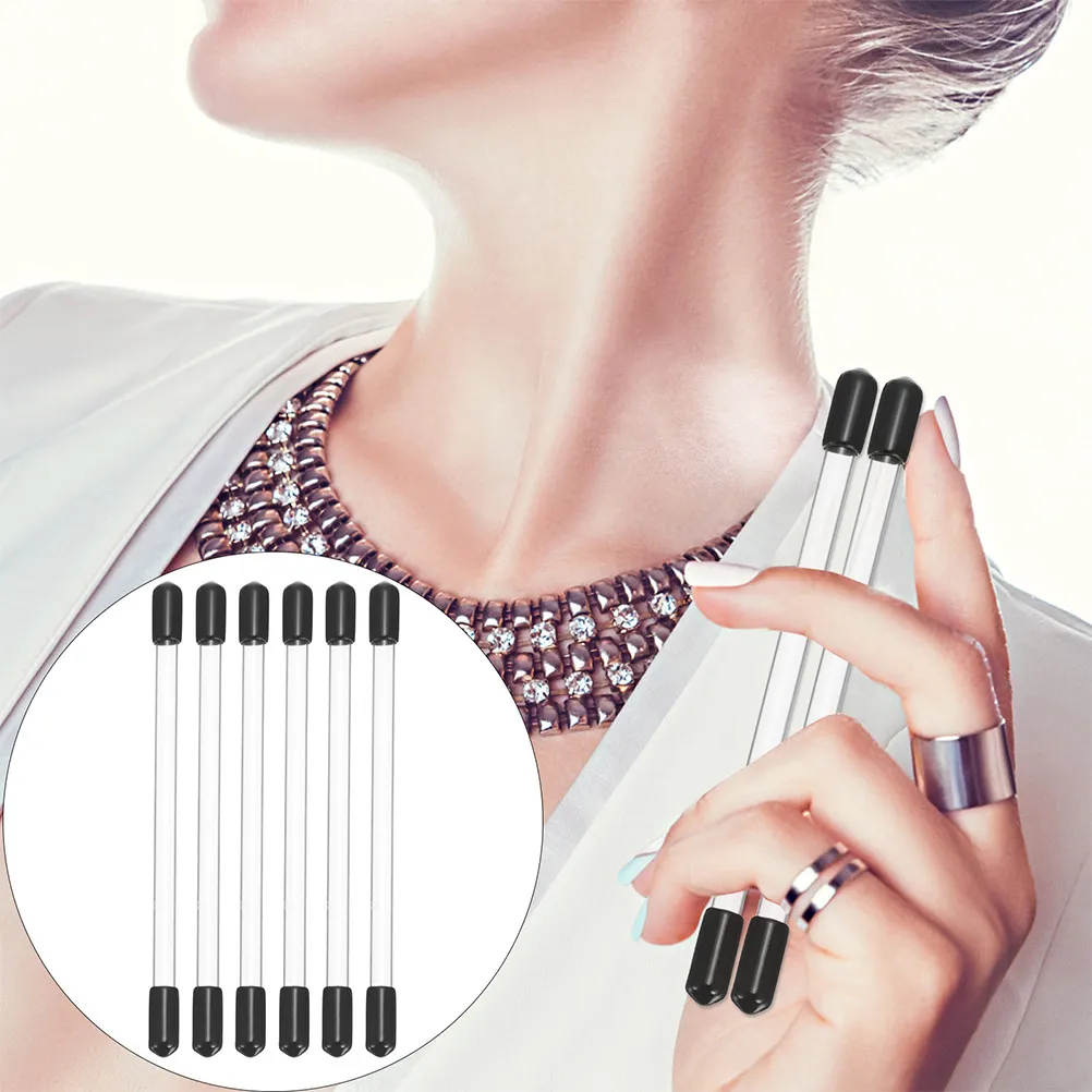 

24Pcs Clear Plastic Incense Stick Holder Transparent Storage Tube with Black Cap Portable Aroma Holder for Home Office Travel