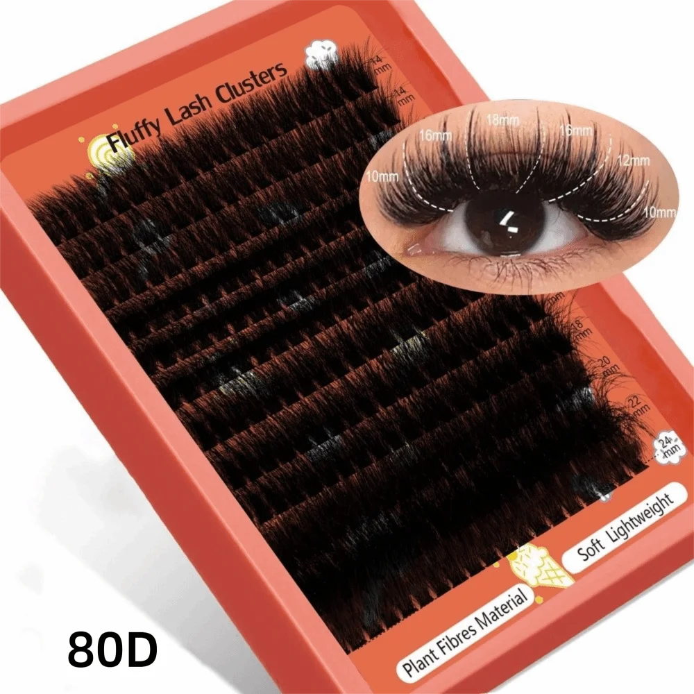 Thick False Eyelashes Single-cluster European-style Eyelashe Curled Bionic Eyelashes Segmented Eye Makeup Tools