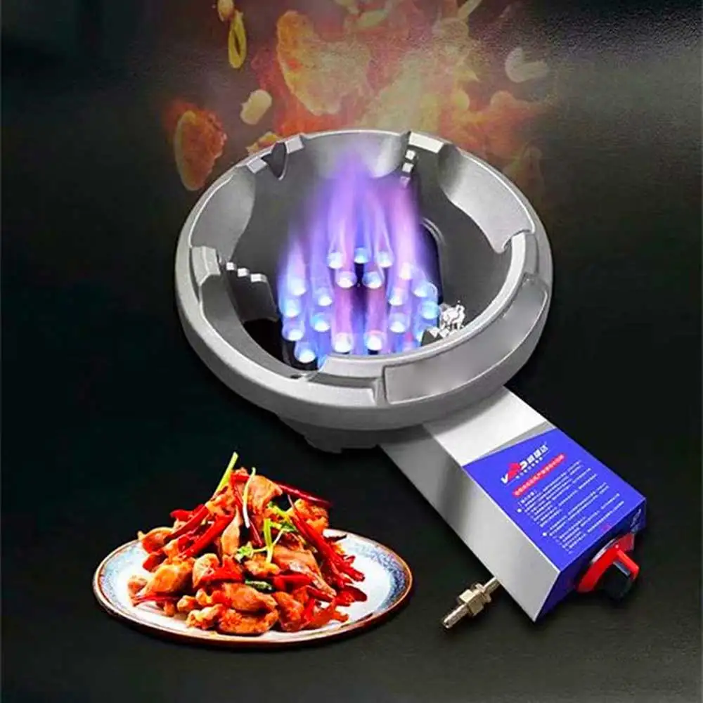 Bruciatore a gas commerciale a bassa pressione Estufa De Gas Protezione antincendio naturale Cocina De Gas Portatil