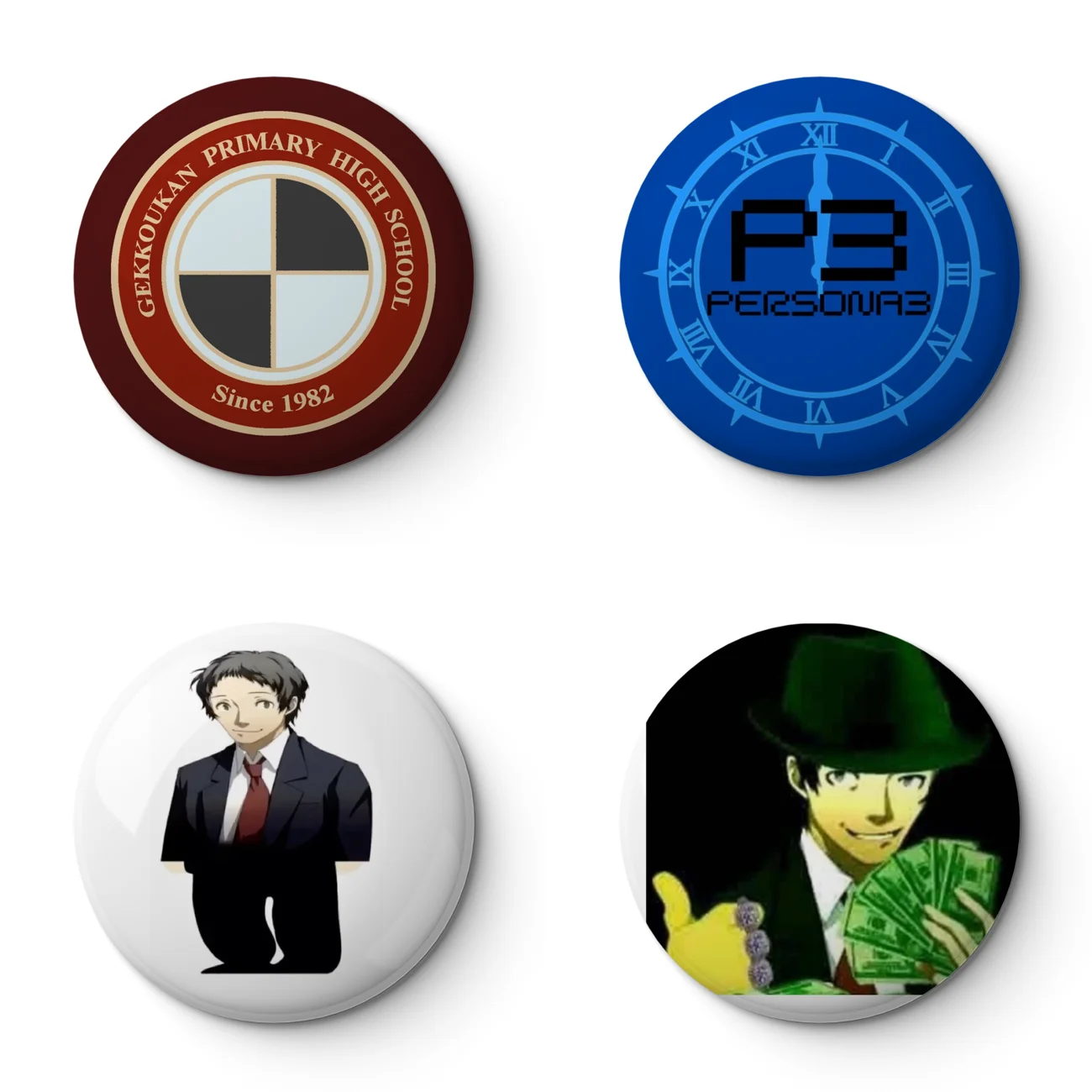 Persona 3 Soft Button Pin Customizable Metal Decor Women Jewelry Gift Cute Funny Hat Lover Lapel Pin