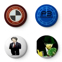 Persona 3 Soft Button Pin Customizable Metal Decor Women Jewelry Gift Cute Funny Hat Lover Lapel Pin