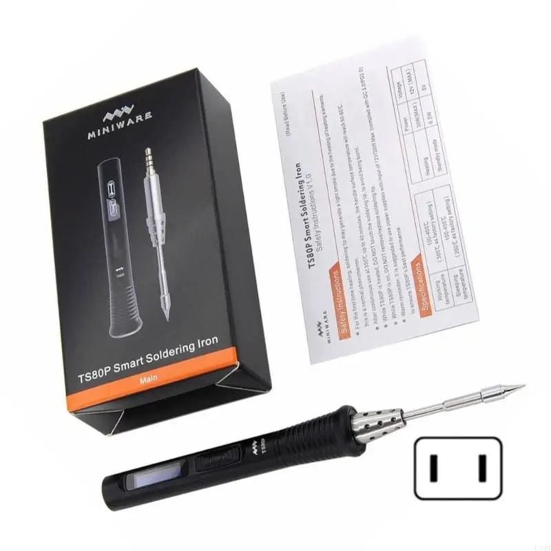 ชุดบัดกรี L4MB L4MB OLED Digital Boldering Pen Kits เครื่องทำความร้อนเซรามิก 100 ° C-400 ° C
