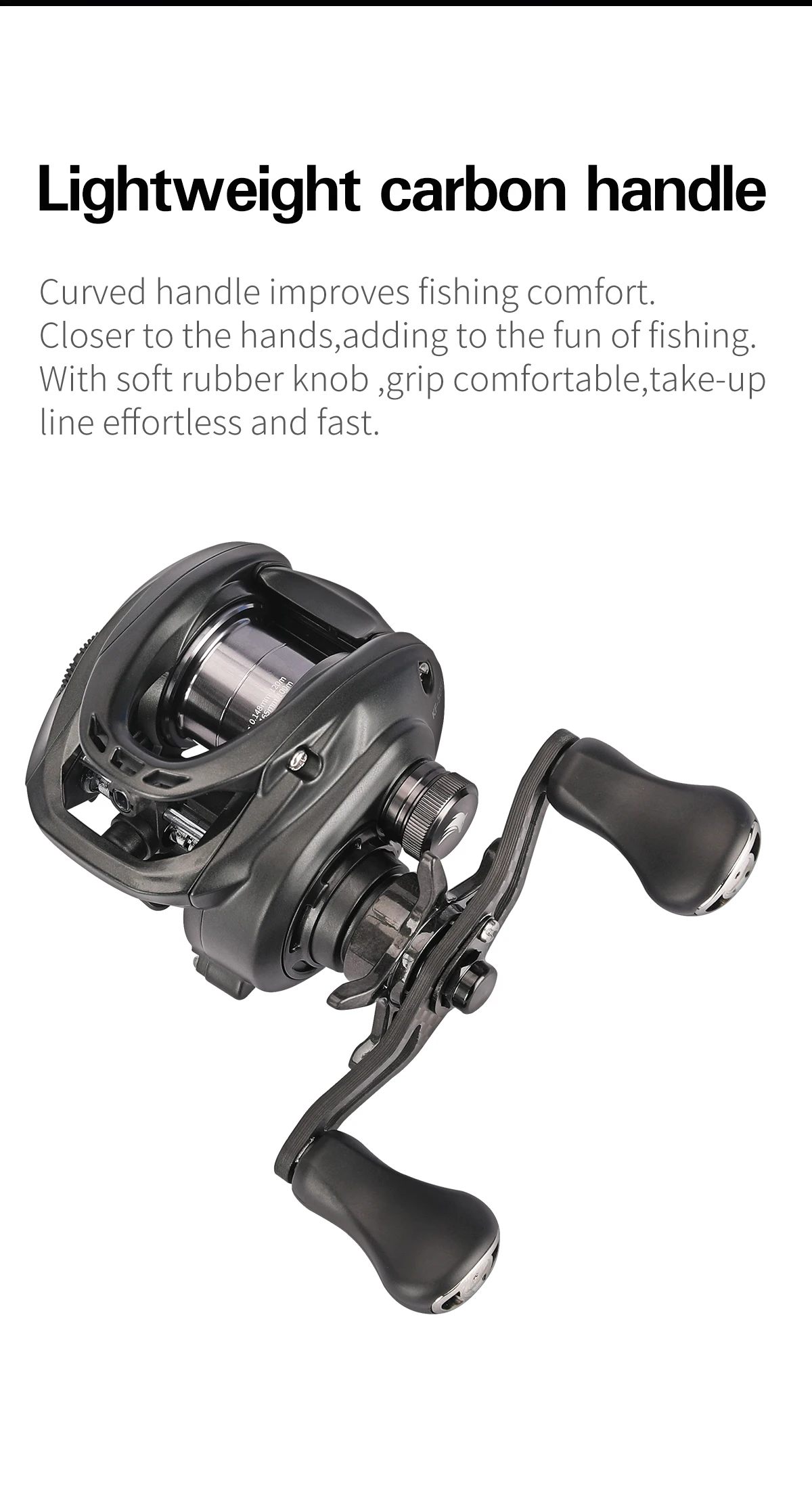 TSURINOYA 134 g ultraleichte Baitcasting-Angelrolle, 4,6 g, flacher Spulenköder, Finesse DARK WOLF 50S 7,1:1 Forellenwurfrolle – Detail 23