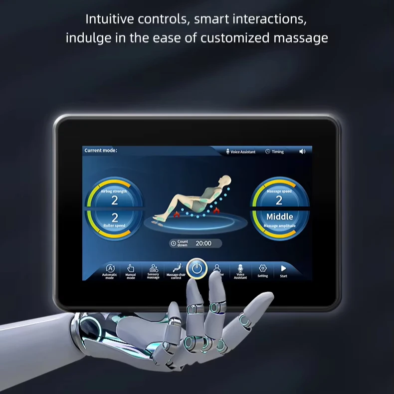 GUOHENG Luxury 6d Voice Control Electric Massage Chair zero Gravity SL Electric Massage Sofa with Foot Massage