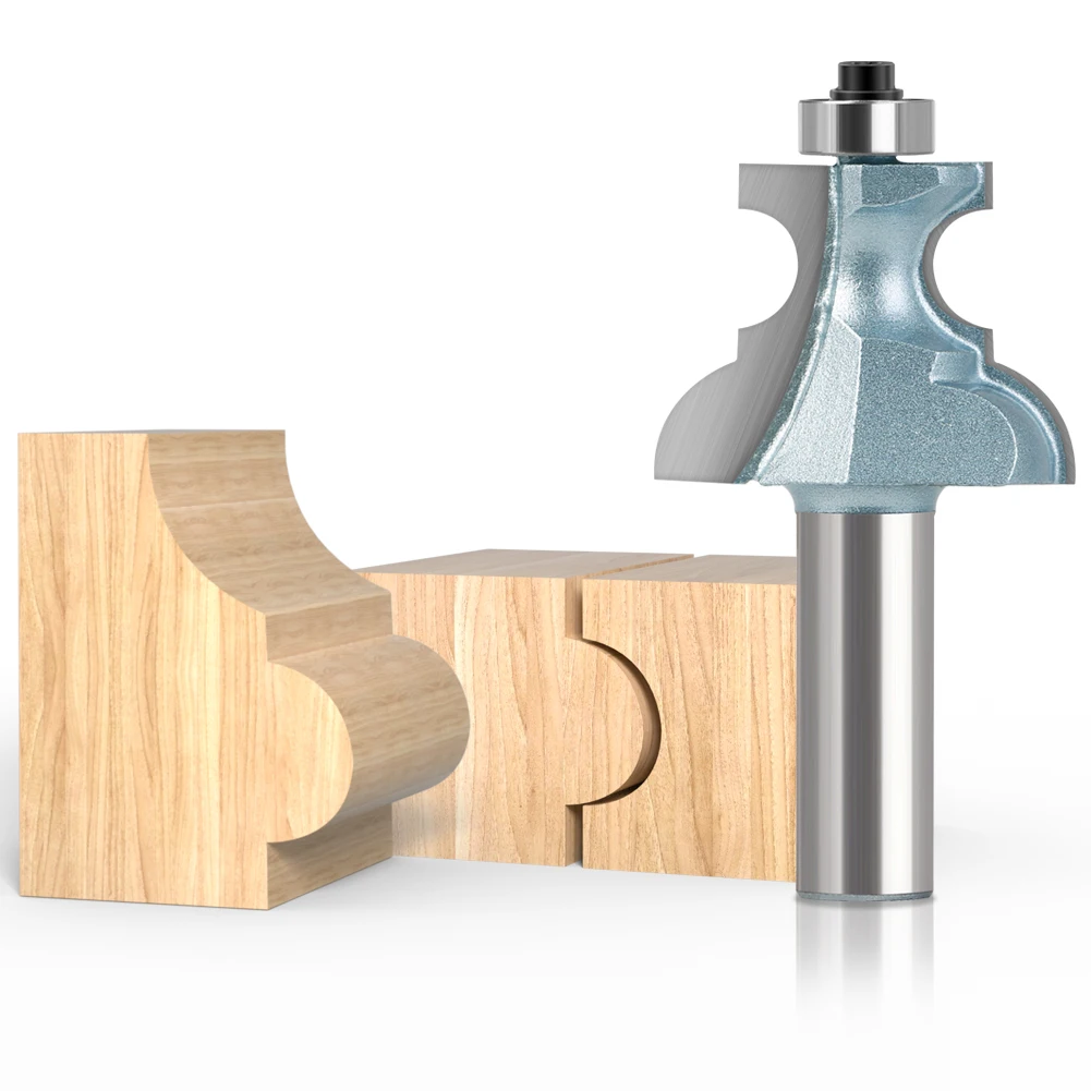 Imagem -02 - Tungsten Aço Shank Router Bits Edge Molding Bit Ferramentas para Madeira Linha Ferramenta 1pc 12 mm ° °