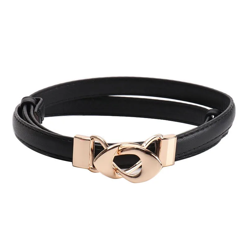 قطعة واحدة من حزام رفيع قابل للتعديل على الموضة البسيطة للملابس الرسمية وحزام مزخرف للملابس اليومية المطابقة #5