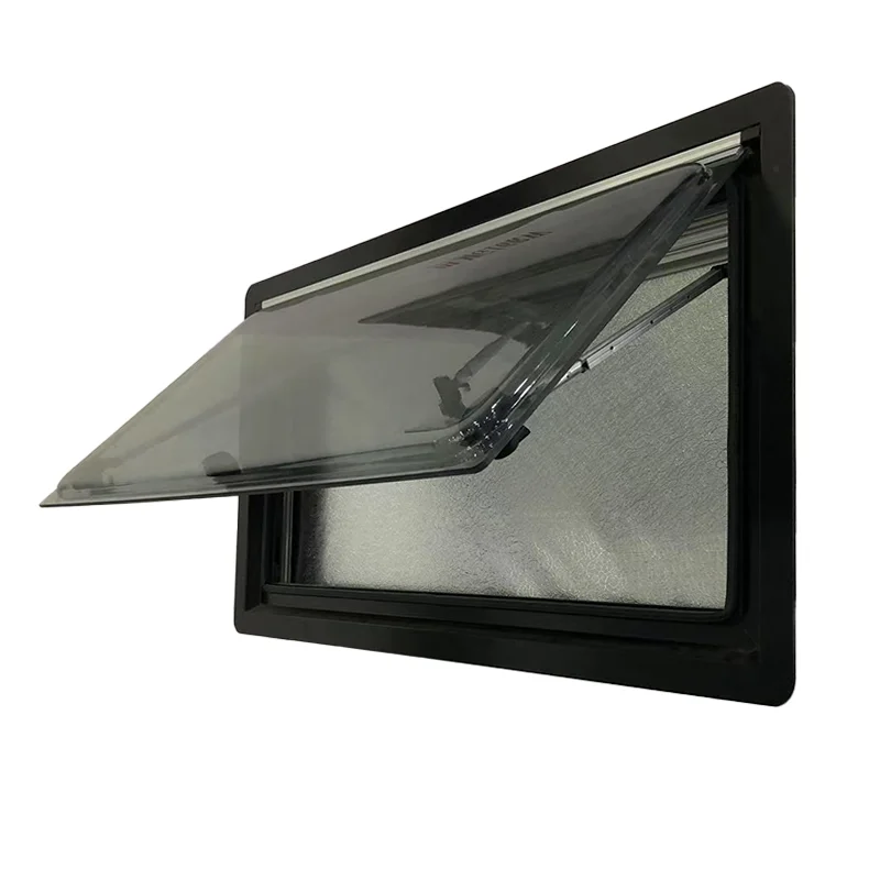 1200*350 Mm Wholesale Sturdy Aluminum Alloy Camping E-Mark Certified RV Side Window With Integrated Screen Sunshade For Caravan