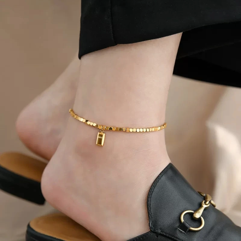pulsera-de-tobillo-de-lujo-con-fragmentos-de-ladrillo-plateado-de-disenador-raytimone-joyeria-de-moda-Unica-de-alta-gama-di