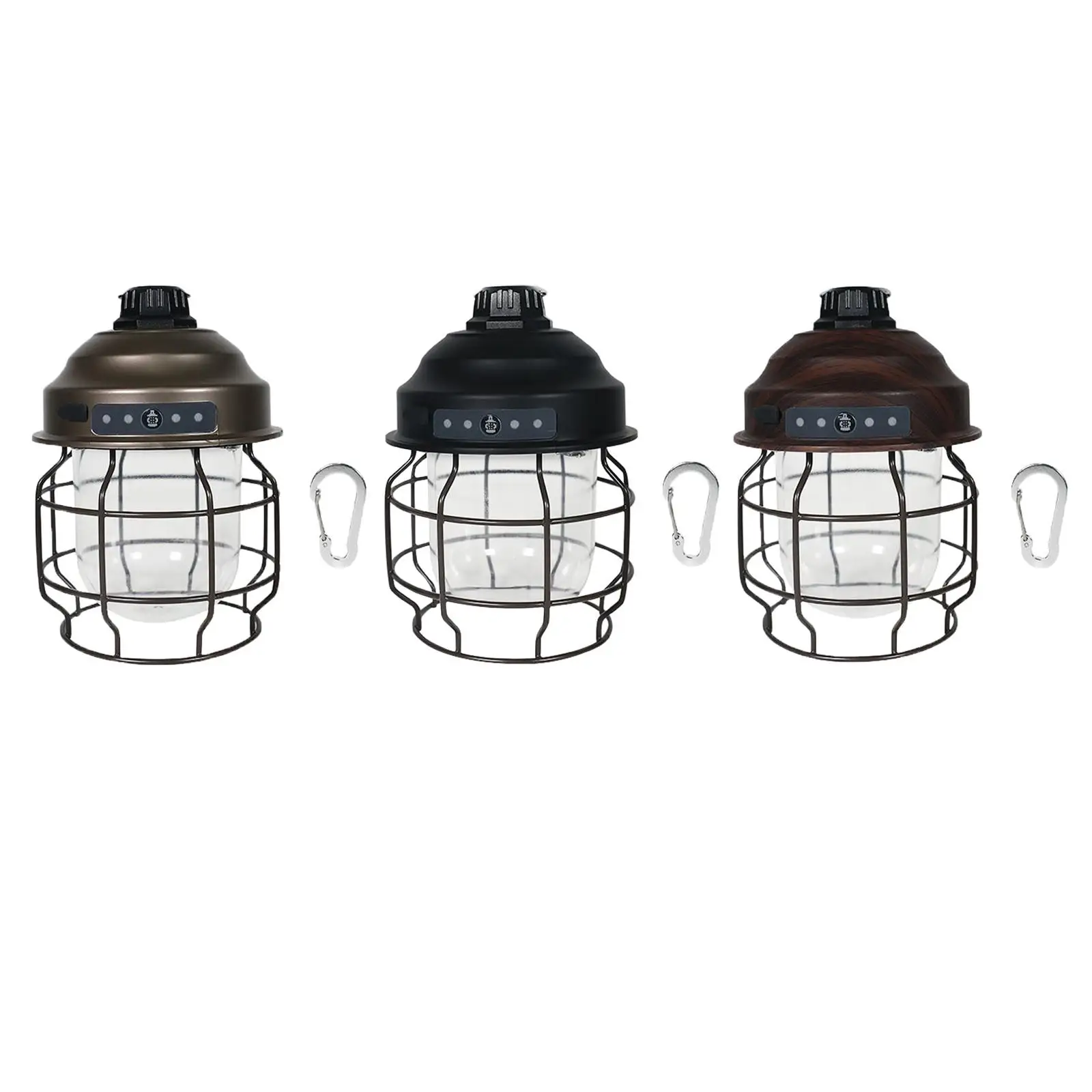 

LED Camping Lantern Adjustable Brightness Portable Survival Lanterns Hanging USB Rechargeable Light Lamp for Hiking Home