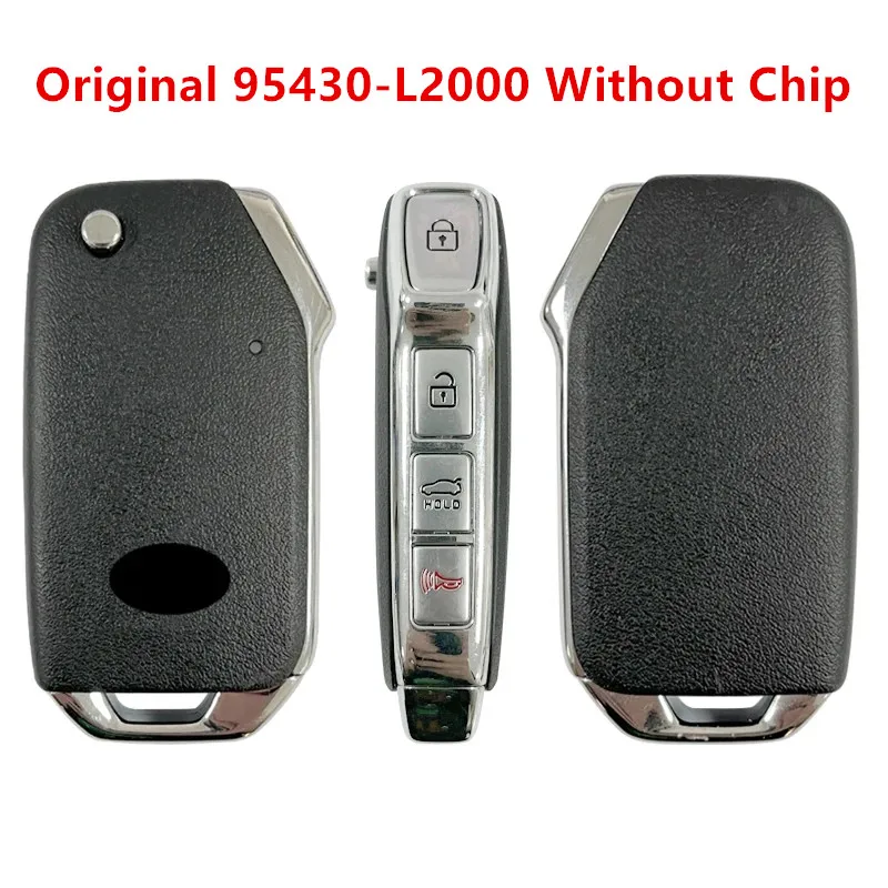 

KEYECU Original OEM FLIP KEY REMOTE FOB TRANSMITTER 4Buttons 433.92MHZ No Chip For 2021-2023 KIA K5 CQOTD00660 95430-L2000