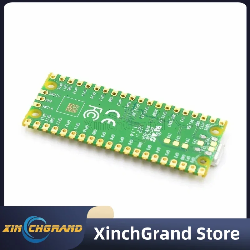 Raspberry Pi Pico Board Resmi RP2040 Dual-Core 264KB ARM Mikrokomputer Daya Rendah Prosesor Cortex-M0 + Performa Tinggi