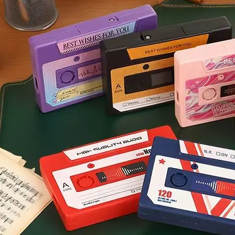 1Pcs 60/300 Seconds Voice Recorder Greeting Card USB Rechargeable Voice Recording Cassette Tape