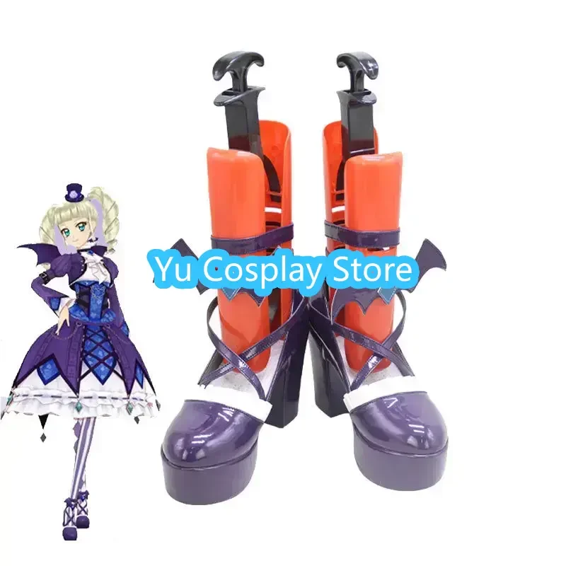 Todo Yurika Cosplay Shoes Gothic Lolita Cosplay Props Aikatsu Cosplay PU Shoes Halloween Carnival Boots  Custom Made