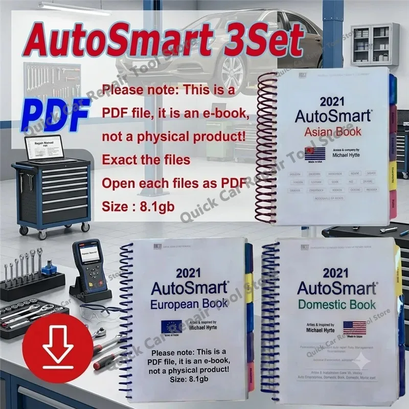 2026 hot selling  newest  AutoSmart 3 E Book Set - Asian, European & Domestic Book Set - By Michael Hyde LockSmith