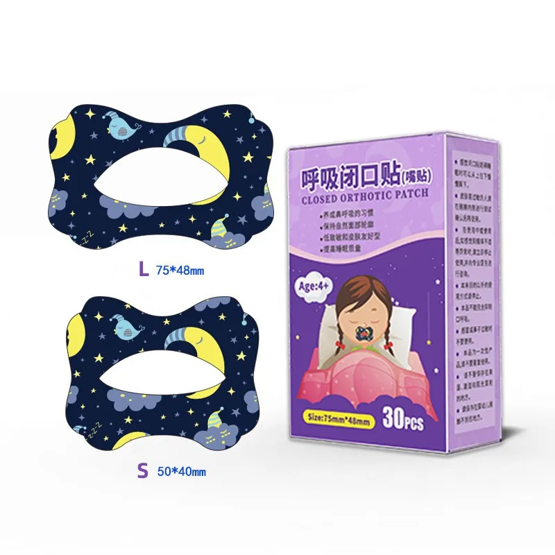 30PCS Correction Lip Nose Breathing Improving Patch For Children Adult Night Sleep Mouth Orthosis Tape Anti-Snoring Stickers