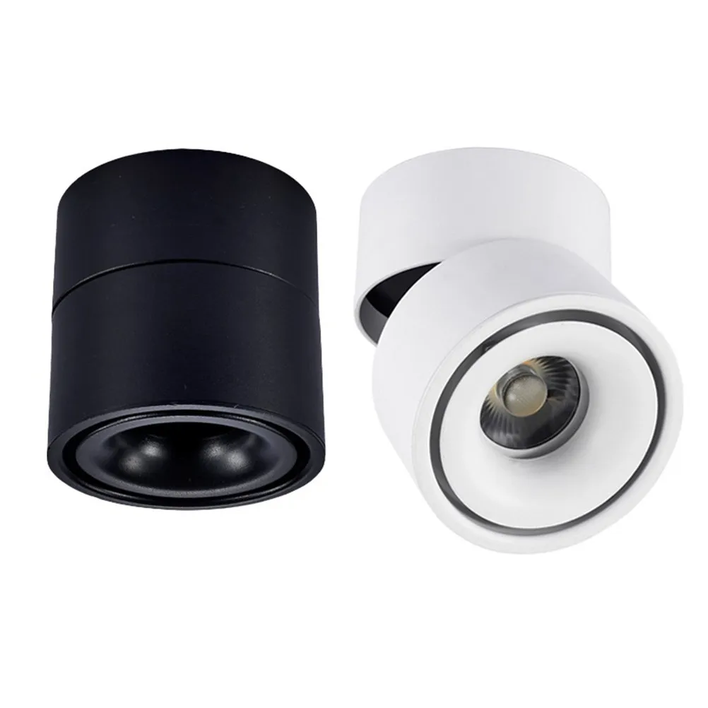 Adjustable 10W Led Spotlight 360° Rotatable Aluminum Wall Ceiling Lamp Surface Mounted Downlight For Home Hotel Restaurant