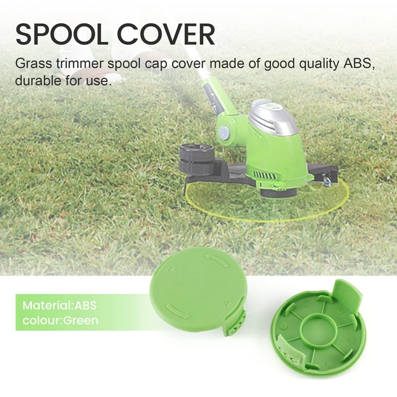 2Pack Replacement Spools Cap Covers Parts 3411546A-6 For Greenworks 21332 21342 24 Volt 40V 80V Cordless Weed Eater