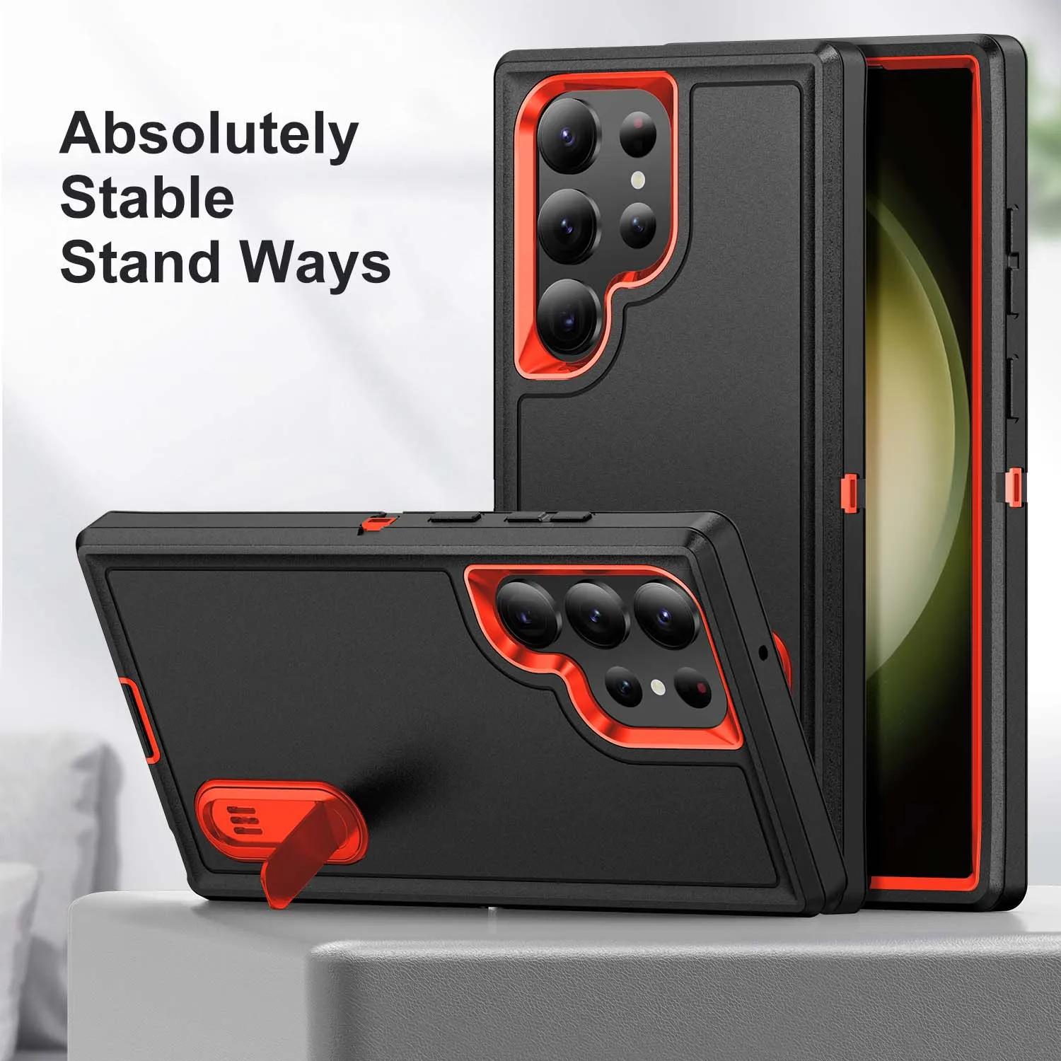 Case For Samsung A53 A14 A54 A17 A18 A16 A56 A36 A26 A37 5G Heavy Duty Shockproof Anti-Scratch Protective With Kickstand Cover