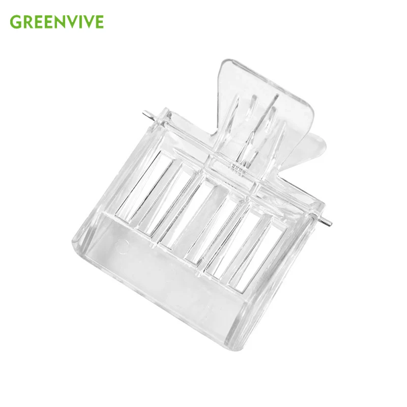 

3Pcs Bee Queen Catcher Colorless Clear Plastic Clip Cage Beekeeping Equipment Tool Beekeeper Queen Cage Clip Beehive Supplies