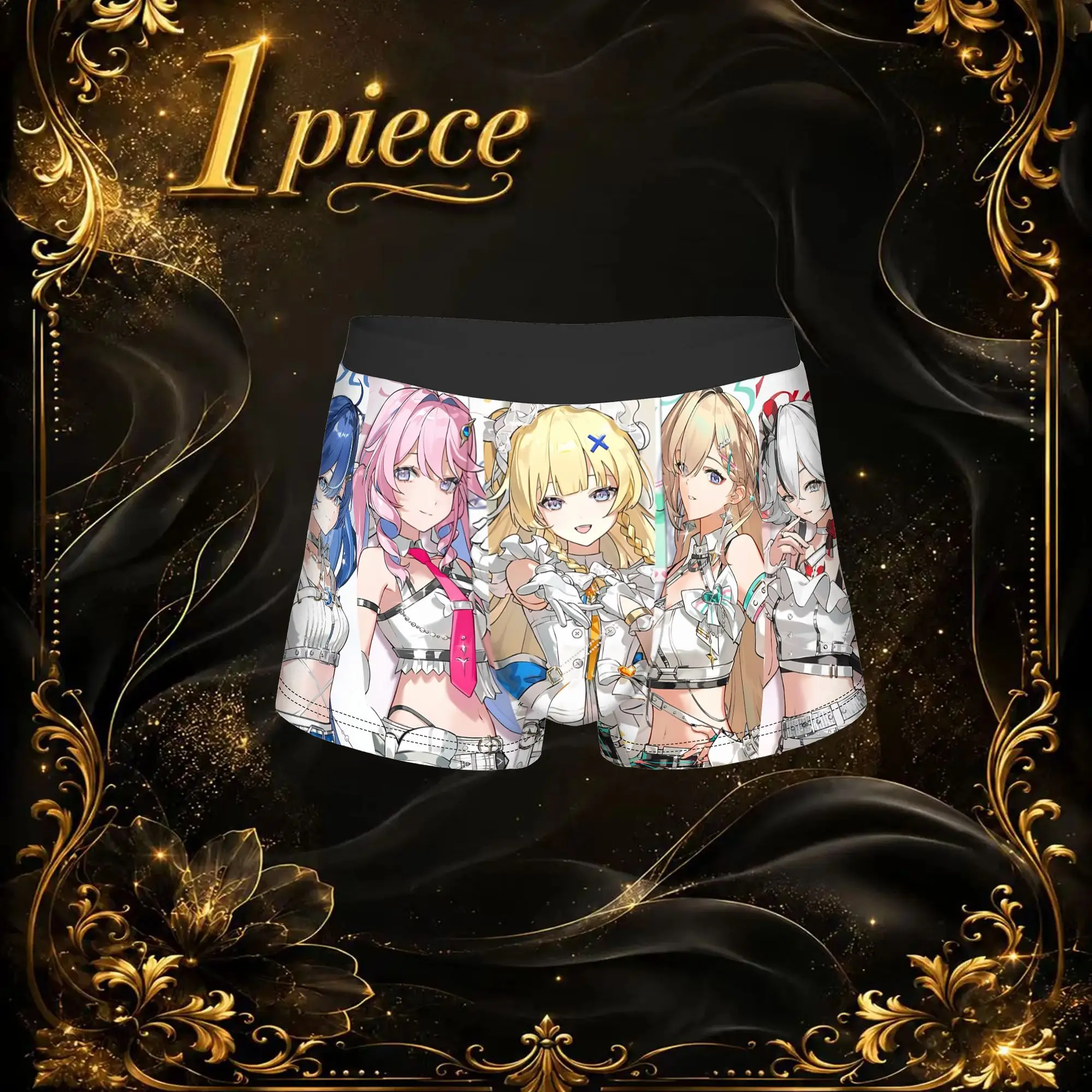 Fashion Anime Game Theme Of Romance Girls Underpants adults 18 plus Breathbale Panties Male Underwear Sexy Shorts Boxer Briefs