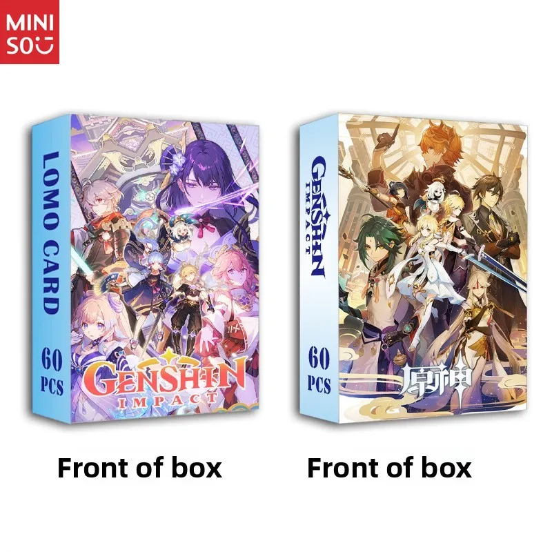 Genshin Impact LOMO Cards - 60 Double-Sided Prints | Set of Postcards & Collectible Photos