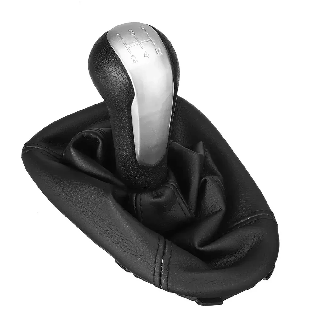 5-Speed Car Gear Shift Lever With Leg Guard Boot Cover For Chevrolet For Spark 2011-2016 Plastic And Leather Gear Head And Equat