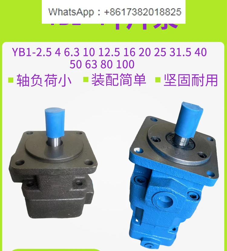 YB1-2.5 Hydraulic 4 Oil Pump 6.3 Vane Pump 10 12 16 20 25 32 40 50 63 80 100