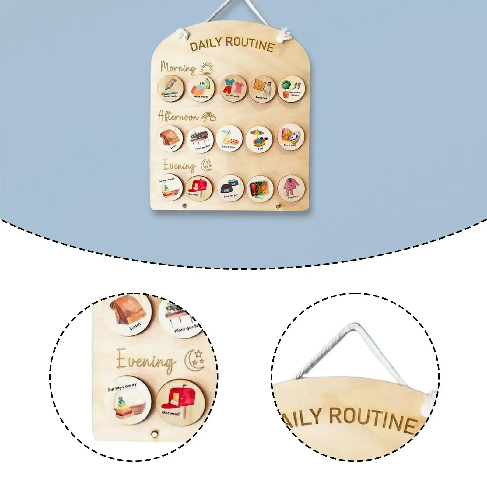 Grafico di routine quotidiano per bambini Tabellone di pianificazione Gestione del tempo Grafico di routine per Natale, Ringraziamento, Capodanno, Regalo prescolare