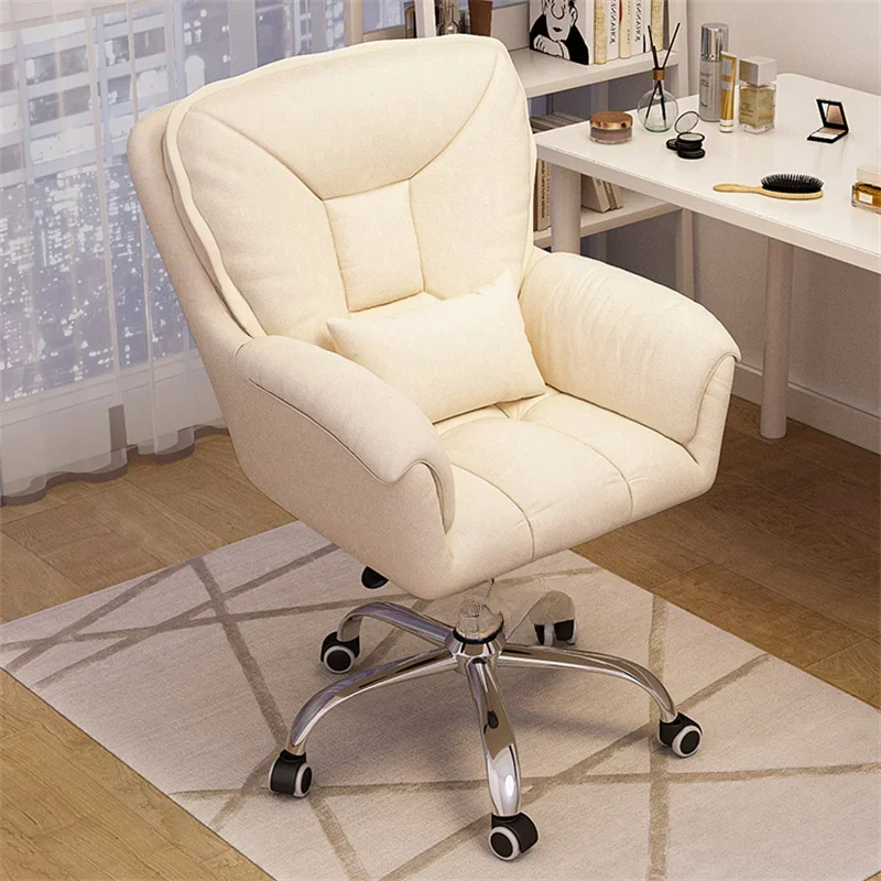 

Modern Sedentary and Comfortable Office Chairs Home Girls' Bedroom Makeup Chair Study Swivel Chair Student Lift Computer Chair